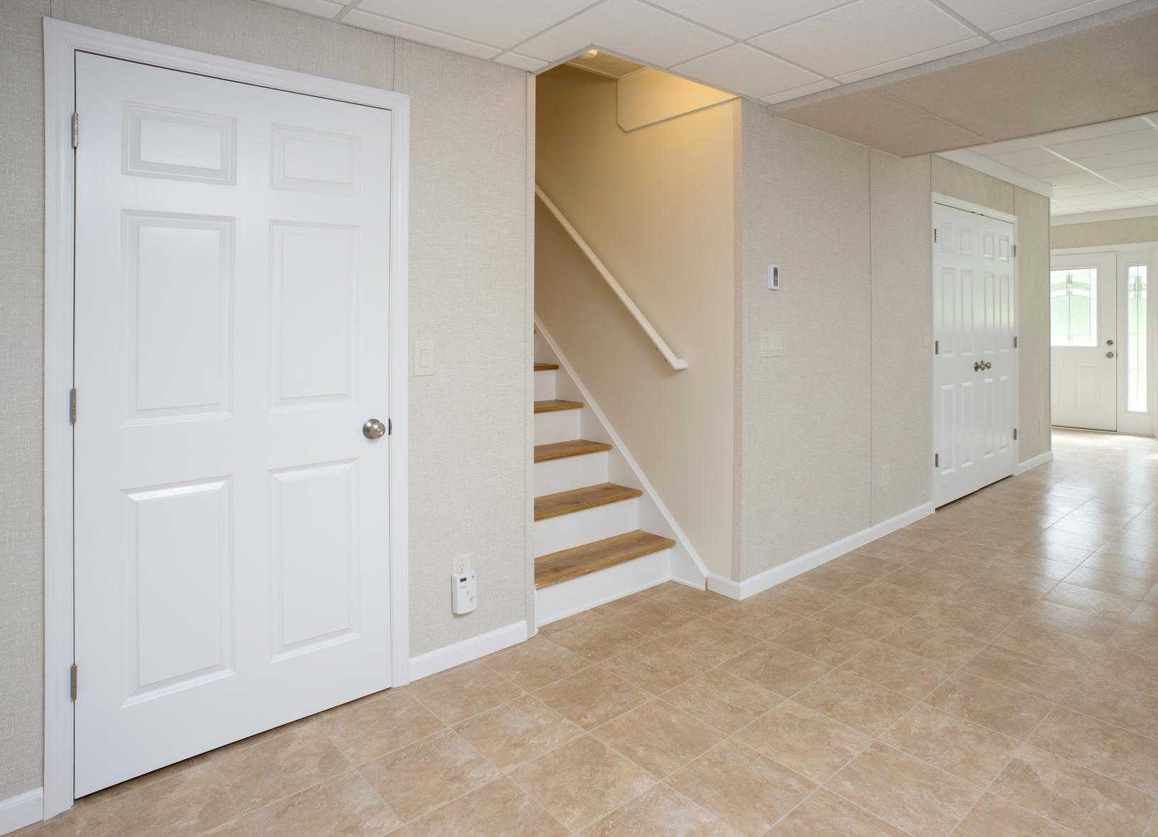 Basement Flooring in a home in Brentwood, Long Island