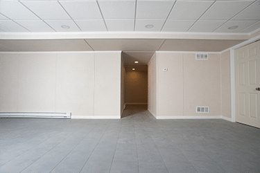 Basement subfloor matting and basement carpeting in Long Island