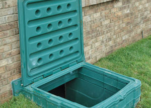 lockable crawl space access door installed in Oyster Bay