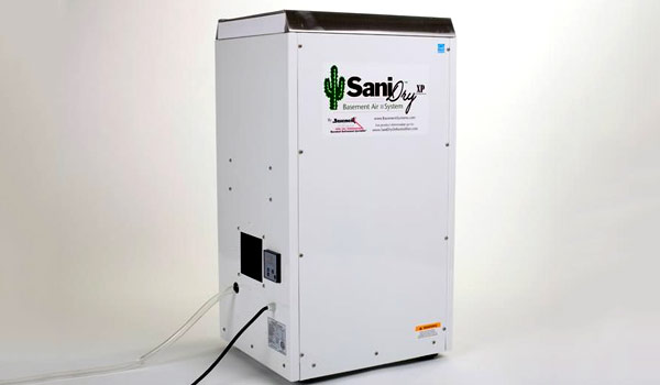 A SaniDry™ dehumidifier will keep your basement dry and mold-free