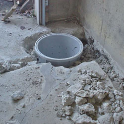Placing a sump pit in a Great Neck home