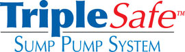 Sump pump system logo for our TripleSafe, available in areas like Central Islip