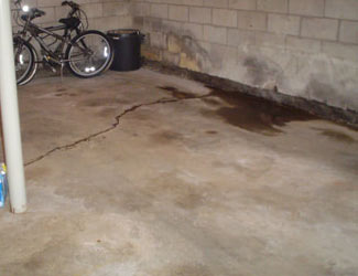 basement floor crack repair system in Long Island