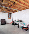 CleanSpace® basement wall vapor barrier installed in Suffolk County