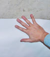 closeup of a plastic basement wall covering on concrete in Suffolk County