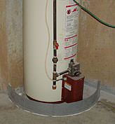 A Basement in Cadiz, OH Protected from Water Heater Flooding